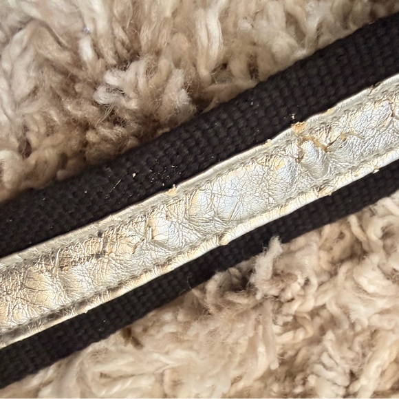 Vintage Betseyville Glitter Varsity Messenger Bag